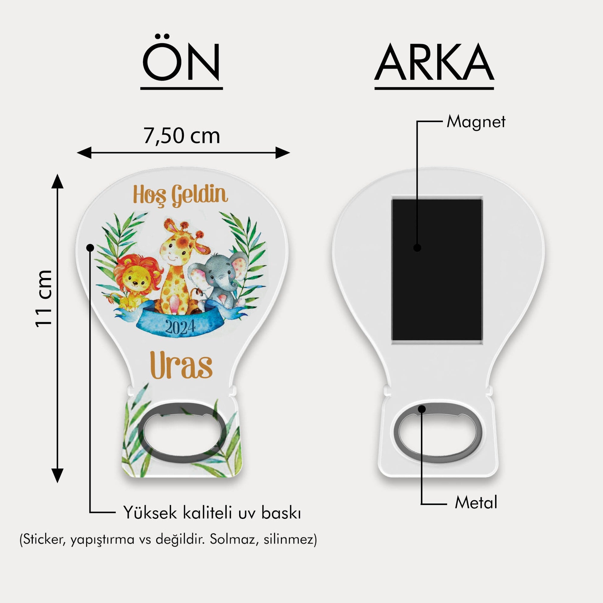 Safari Temalı Balon Açacak Magnet