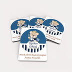 Ayıcık Desenli Ahşap Magnet
