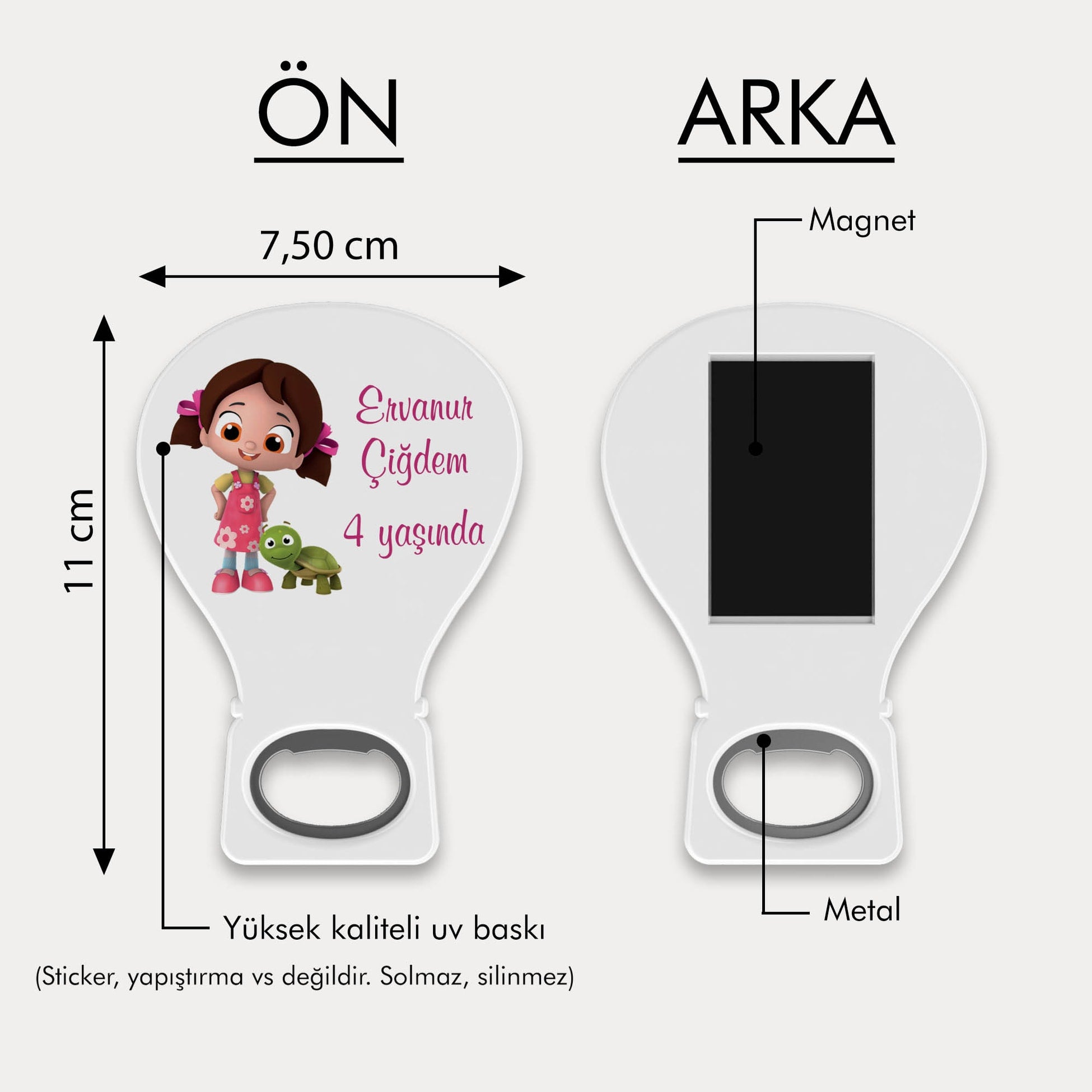 Niloya Desenli Balon Açacak Magnet
