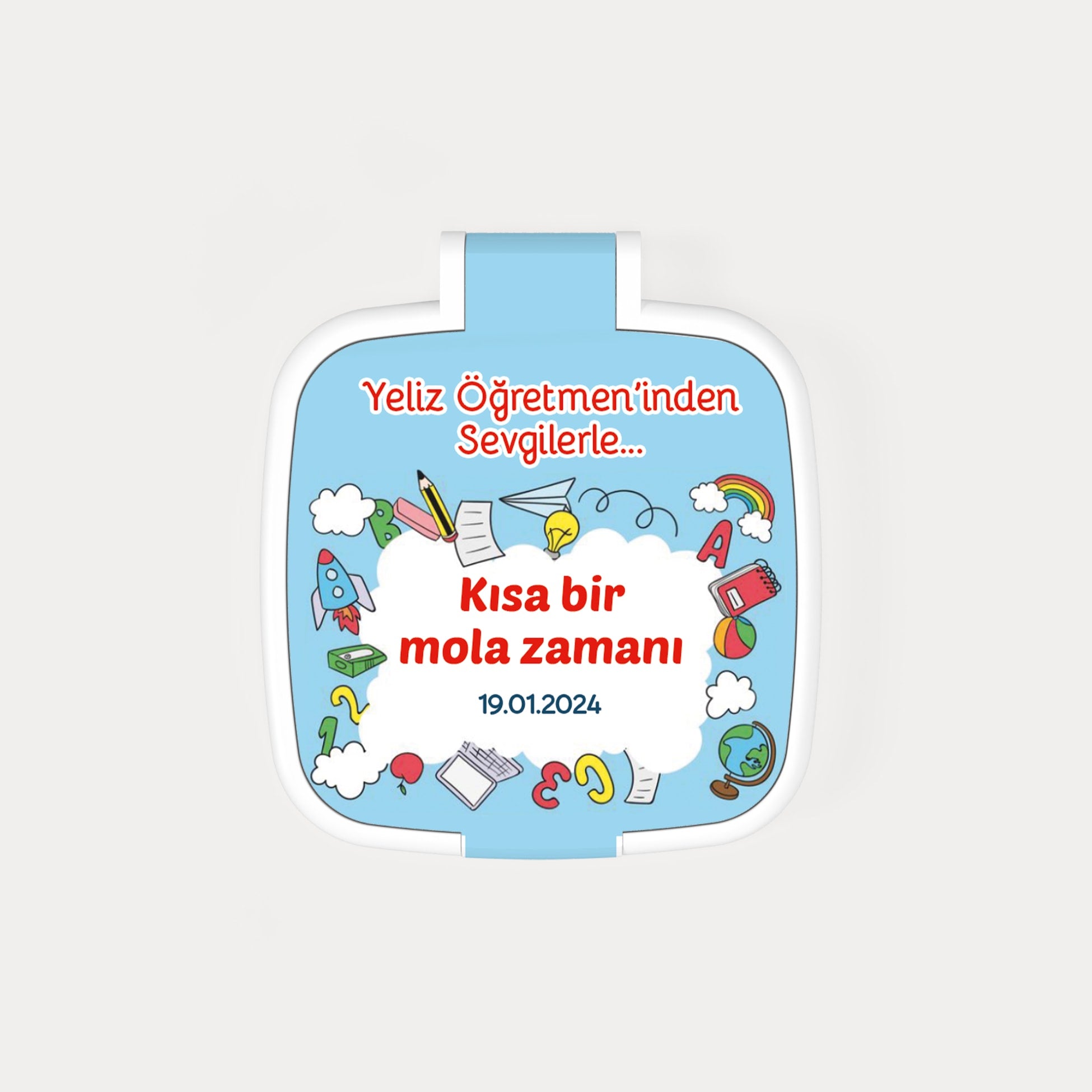 Okul Tatili Temalı Kare Ayna