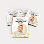 Papatya Desenli Ahşap Magnet