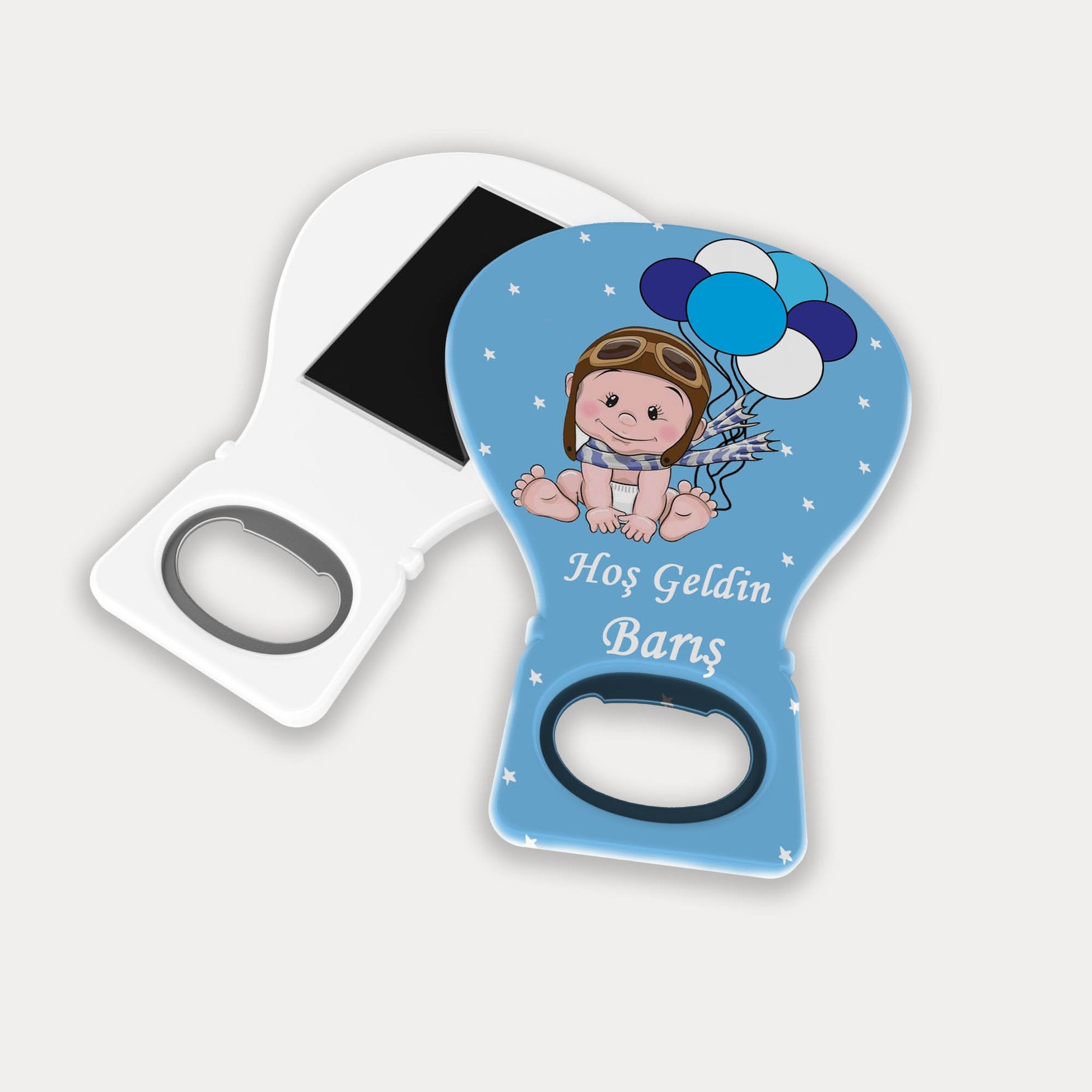 Pilot Bebek Temalı Balon Açacak Magnet