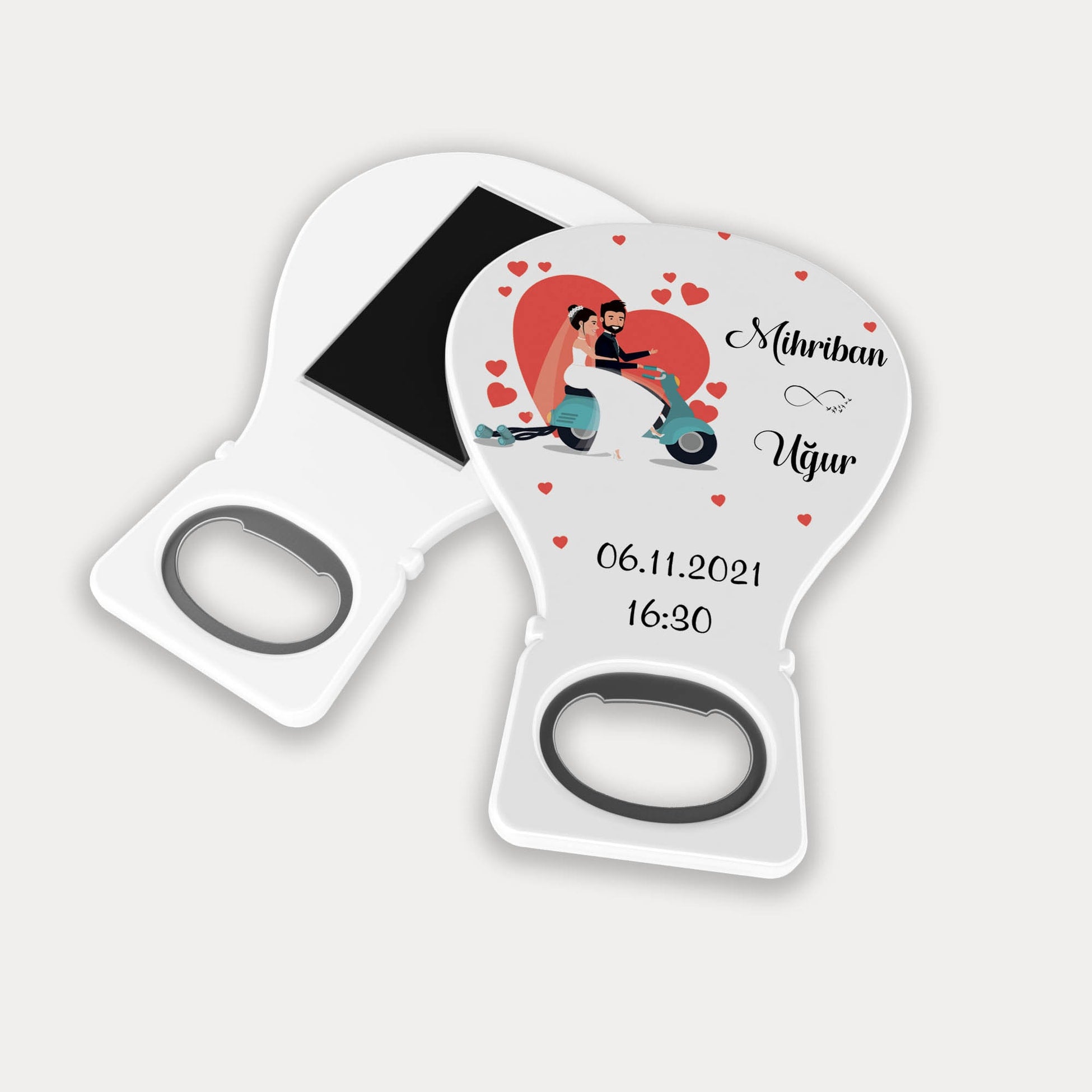 Gelin Damat Motor Desenli Balon Açacak Magnet