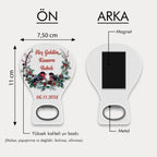 Çift Kuş Desenli Balon Açacak Magnet