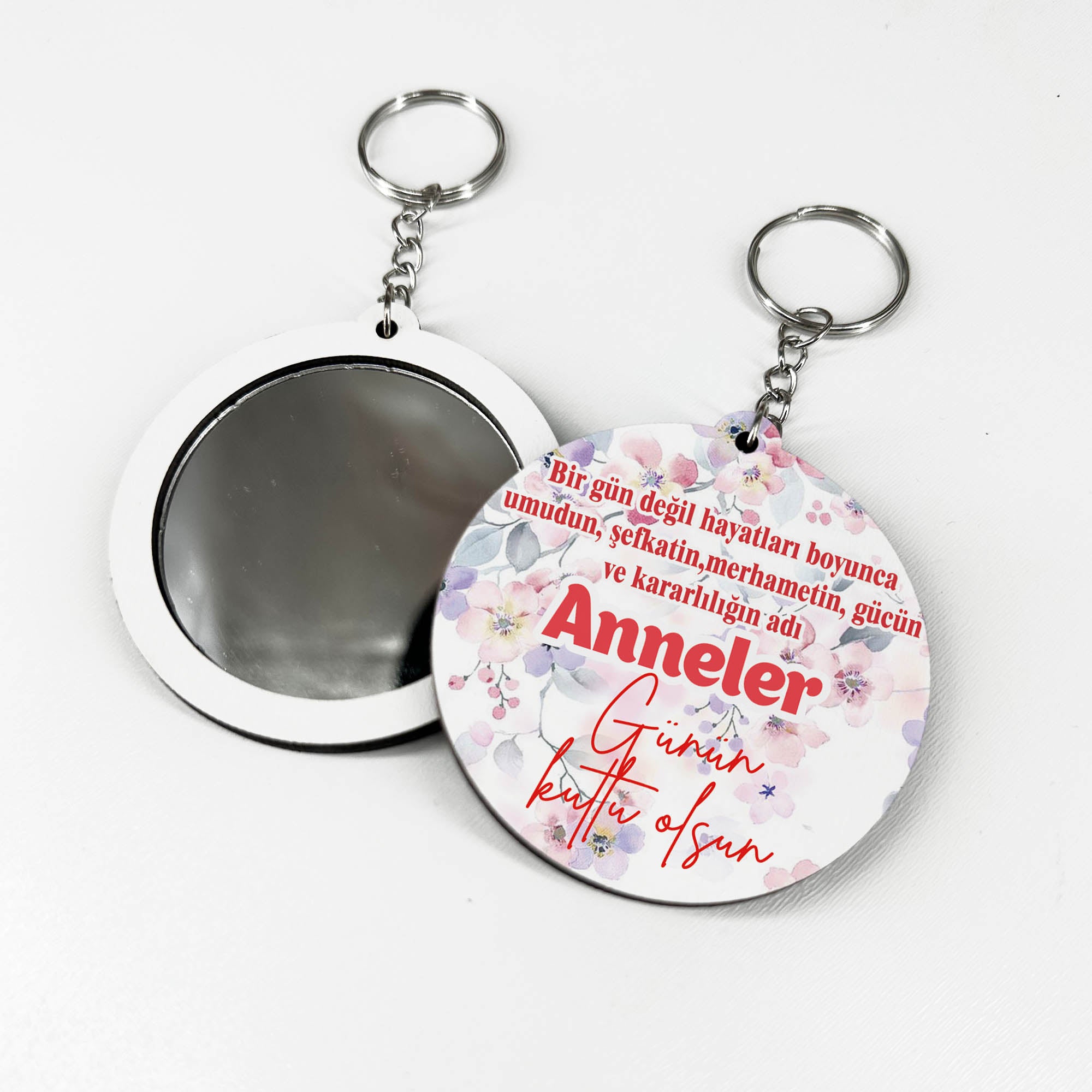Anneler Günü Temalı Anahtarlıklı Ayna