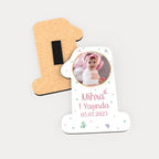 Gökkuşağı Desenli Ahşap Magnet