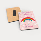 Gökkuşağı Desenli Ahşap Magnet