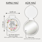 Anneler Günü Temalı Yuvarlak Ayna
