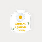 Papatya Desenli Kare Ayna
