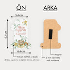 Ayıcık Temalı Ahşap Magnet