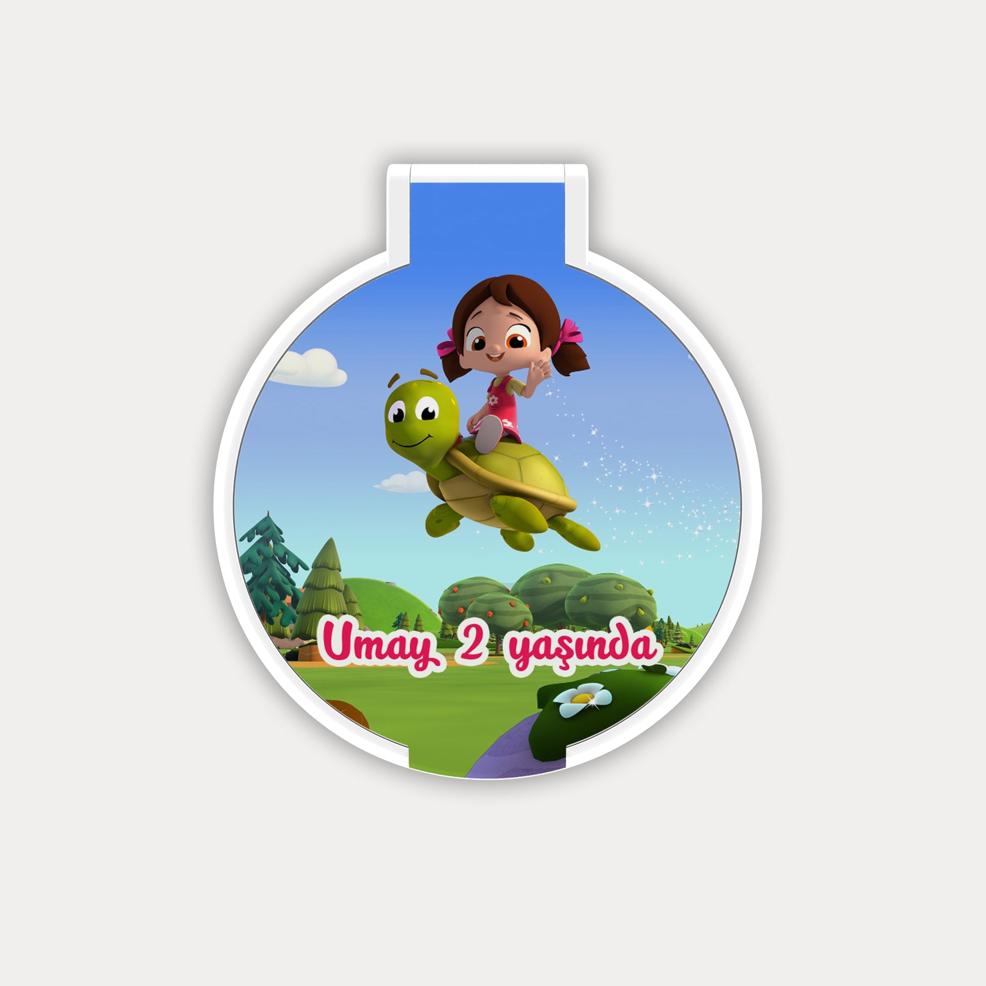 Niloya Temalı Yuvarlak Ayna