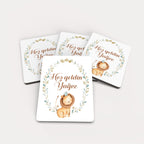 Aslan Desenli Ahşap Magnet