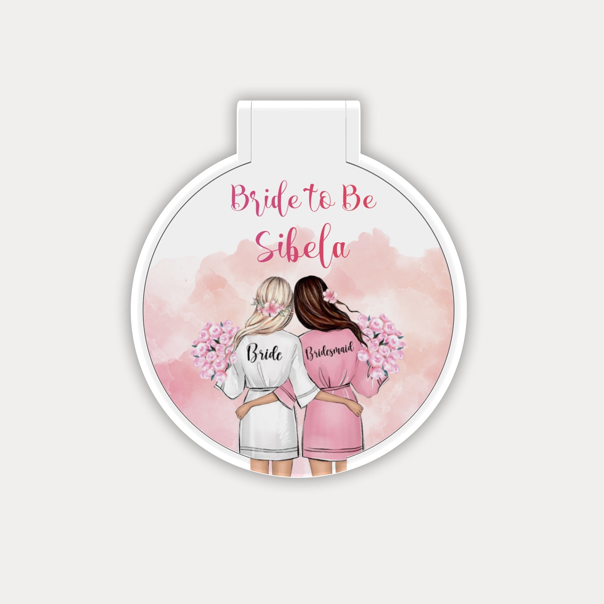 Bride Temalı Yuvarlak Ayna