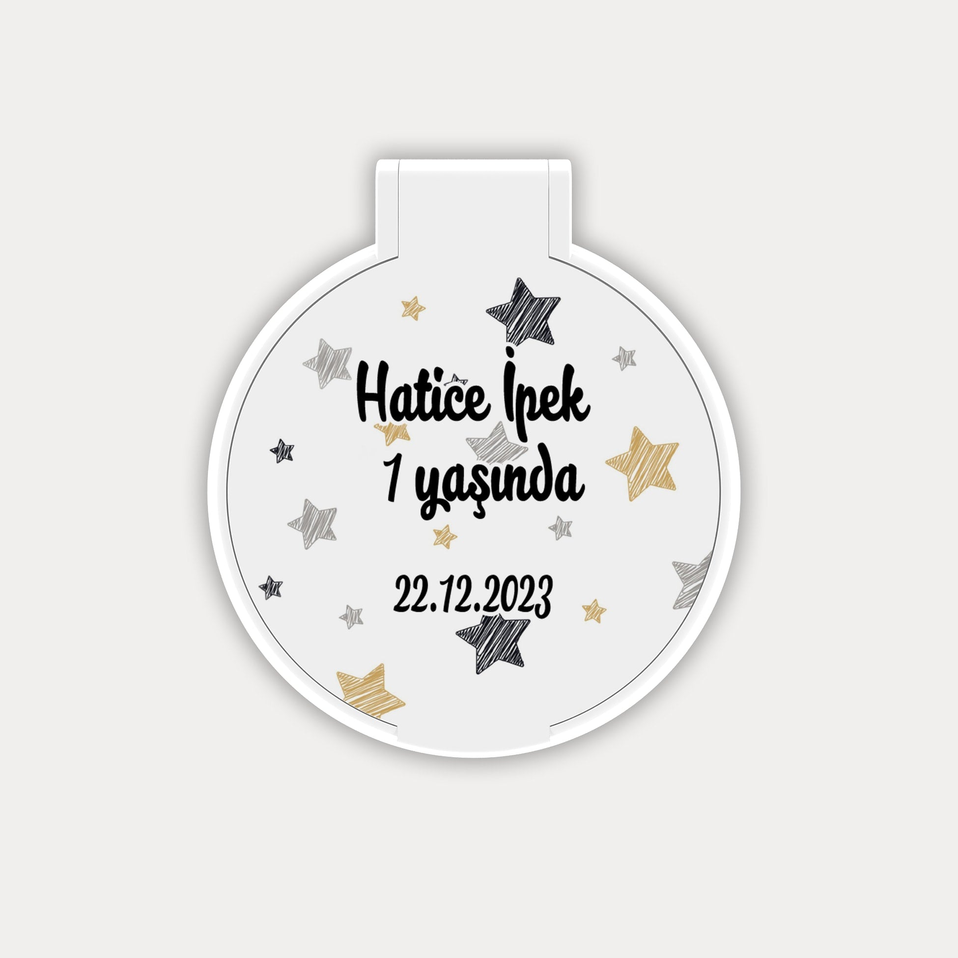 Yıldız Desenli Yuvarlak Ayna