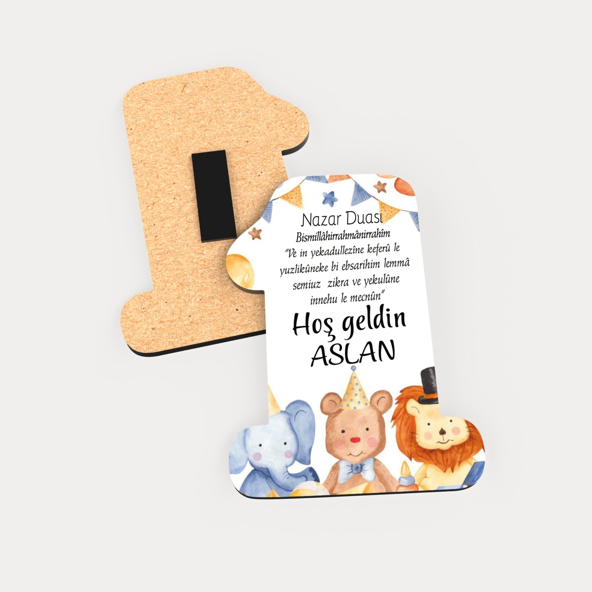 Hayvan Temalı Ahşap Magnet