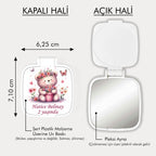 Ayıcık Temalı Kare Ayna