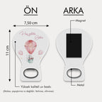 Uçan Balonlu Tavşan Desenli Balon Açacak Magnet