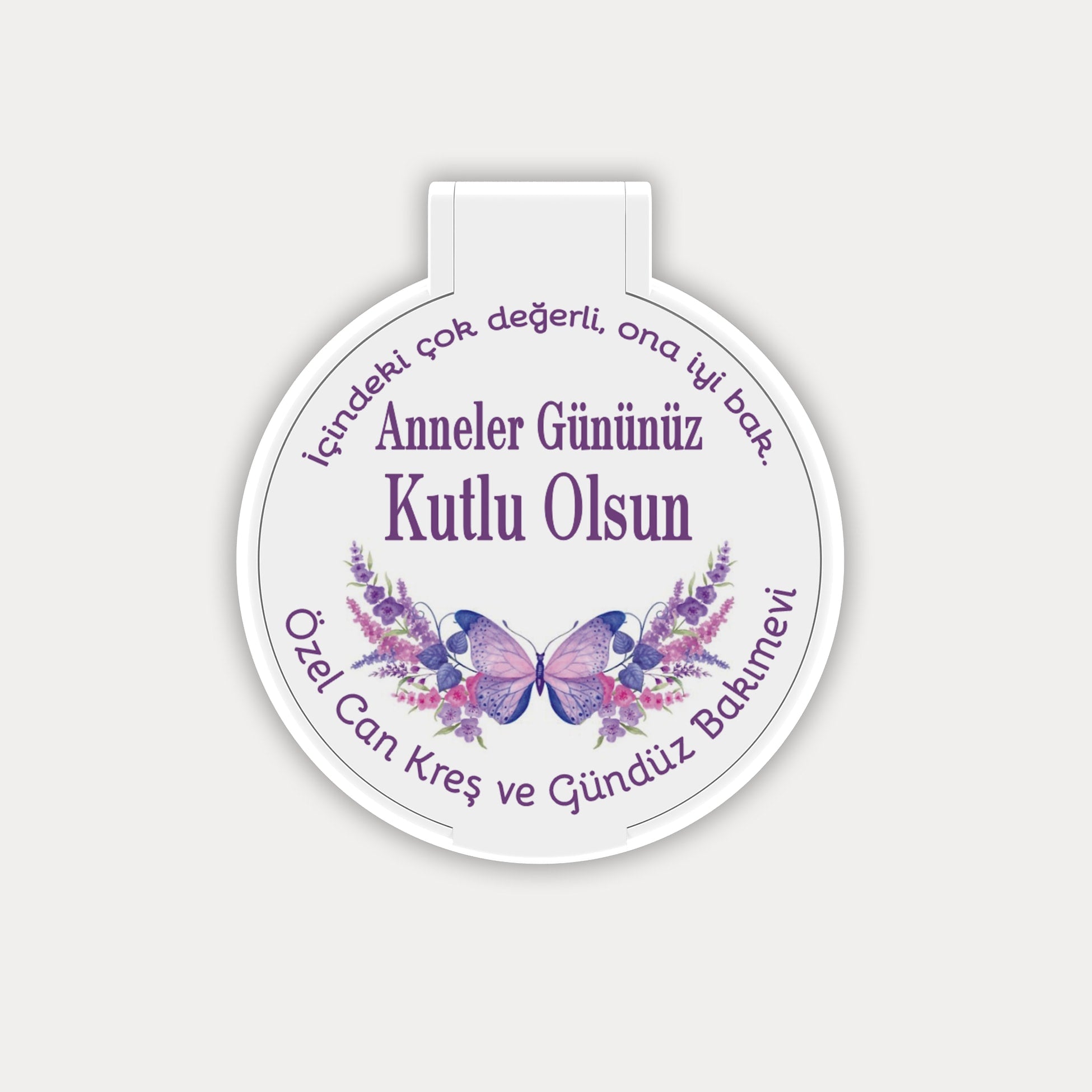 Anneler Günü Temalı Yuvarlak Ayna