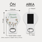Papatya Desenli Balon Açacak Magnet