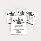 Tuğra Desenli Ahşap Magnet