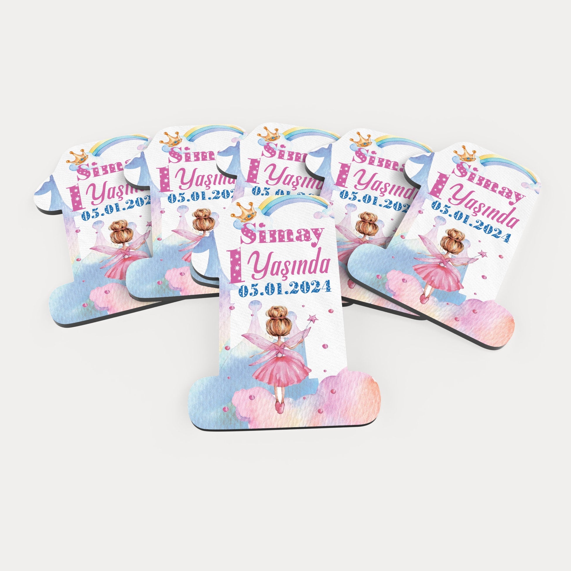 Peri Kızı Temalı Ahşap Magnet