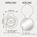 Defne Yaprağı Desenli Ayna