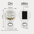 Ayçiçeği Desenli Balon Açacak Magnet