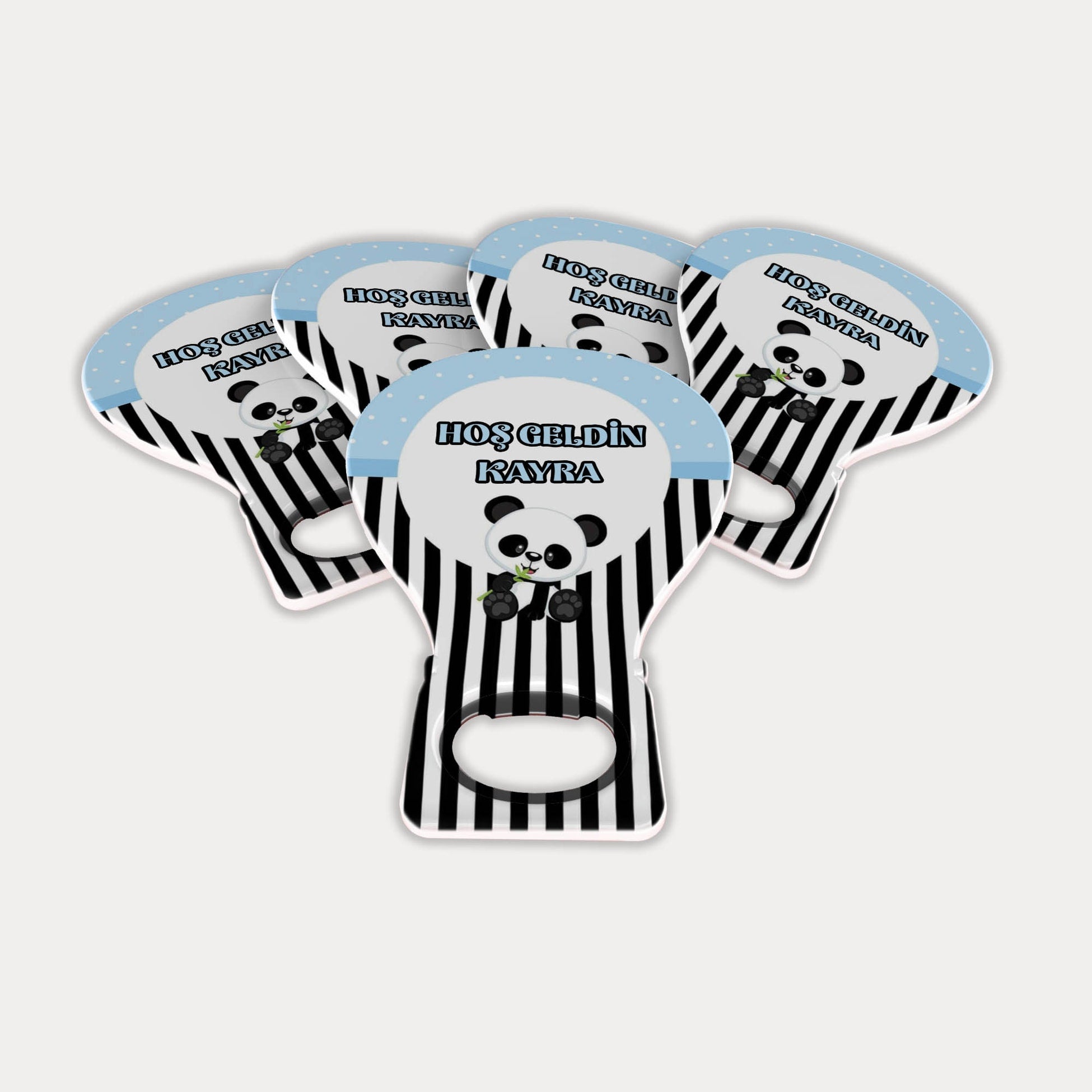 Panda Desenli Balon Açacak Magnet
