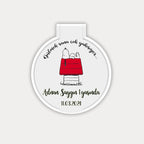Snoppy Temalı Yuvarlak Ayna