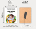 Safari Desenli Ahşap Magnet