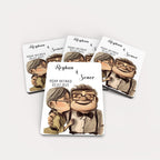 Up Temalı Ahşap Magnet