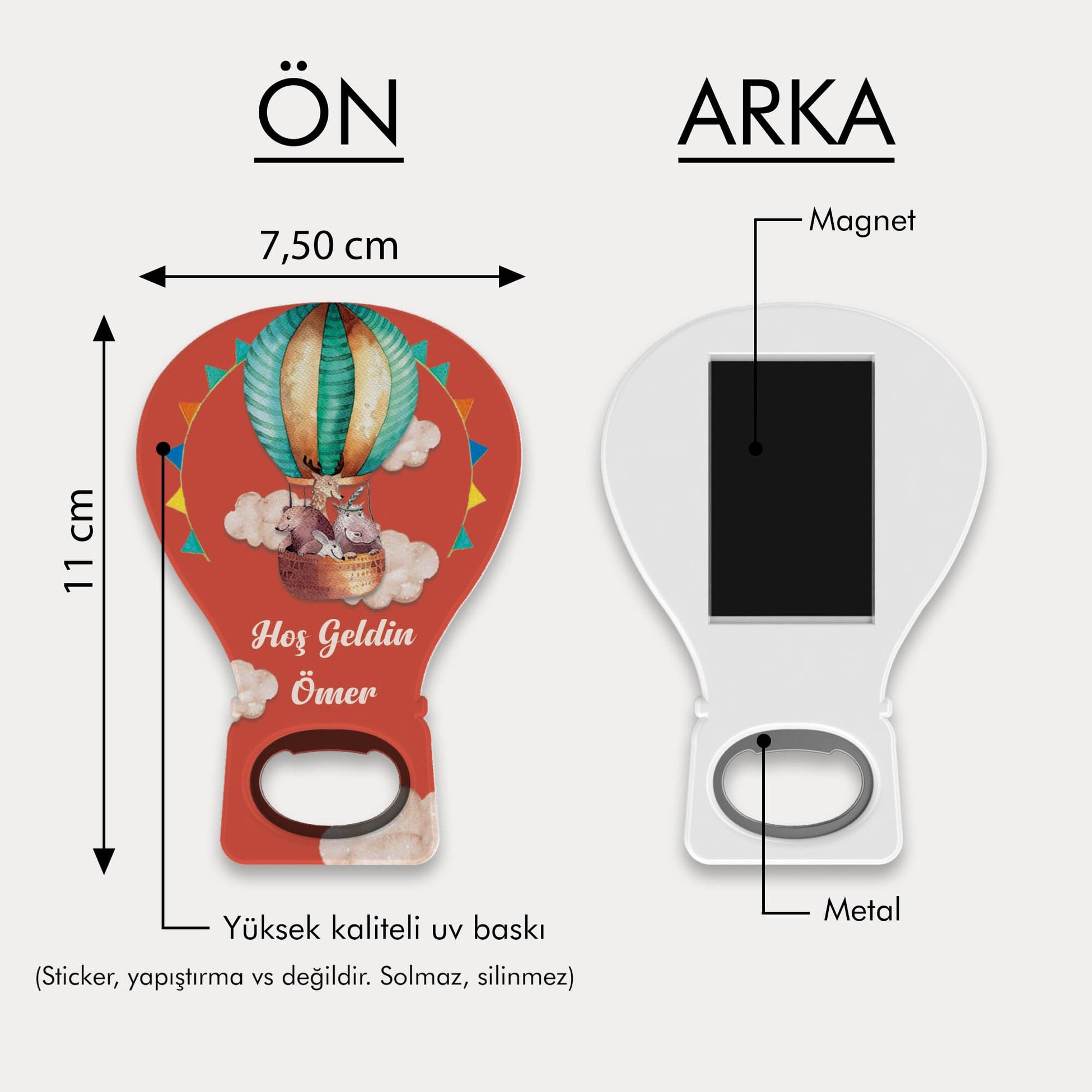 Uçan Balon Ve Safari Temalı Balon Açacak Magnet