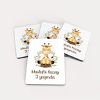 Zürafa Desenli Ahşap Magnet
