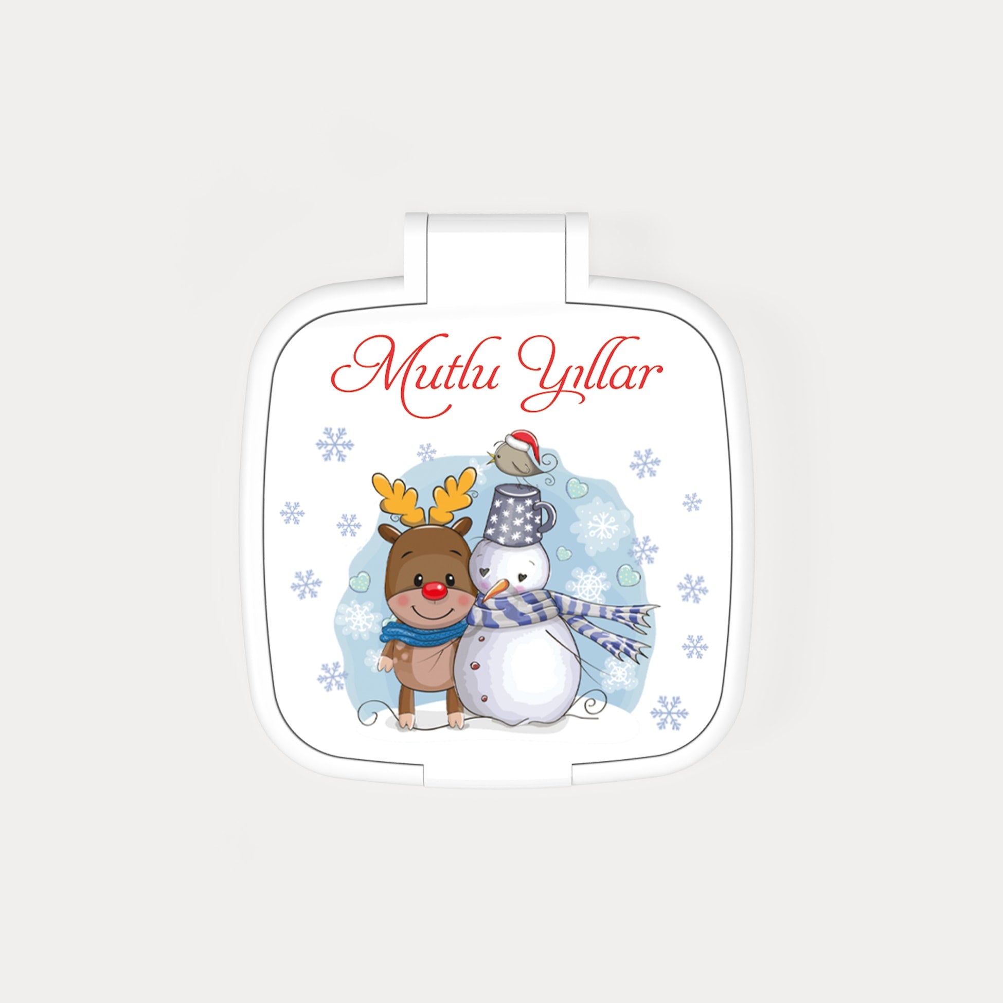Kış Temalı Kare Ayna