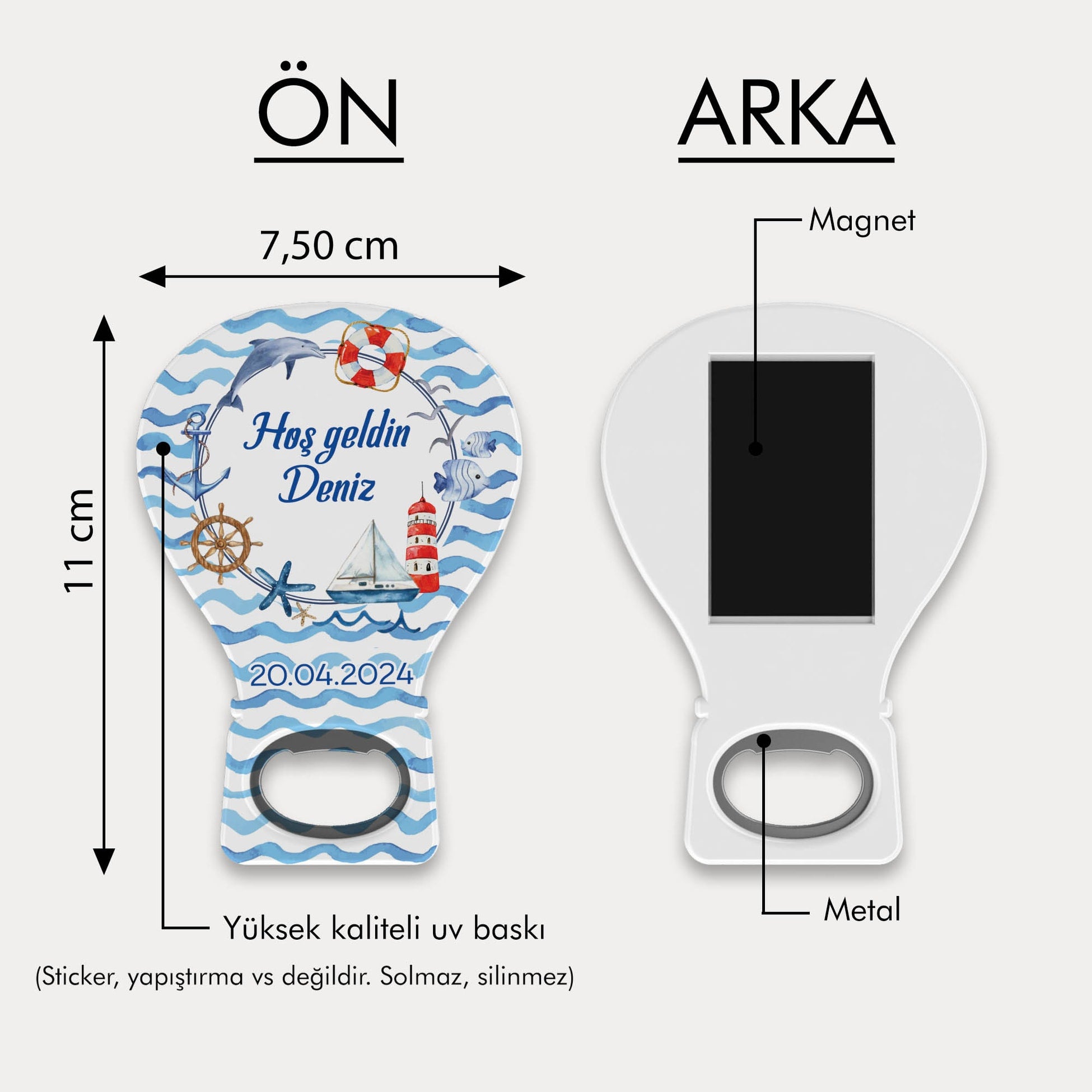 Deniz Temalı Balon Açacak Magnet