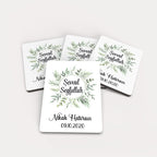 Yeşil Yapraklı Ahşap Magnet