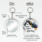 Anneler Günü Temalı Anahtarlıklı Ayna