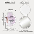 Kız Bebek Temalı Yuvarlak Ayna