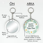 Anneler Günü Temalı Anahtarlıklı Ayna