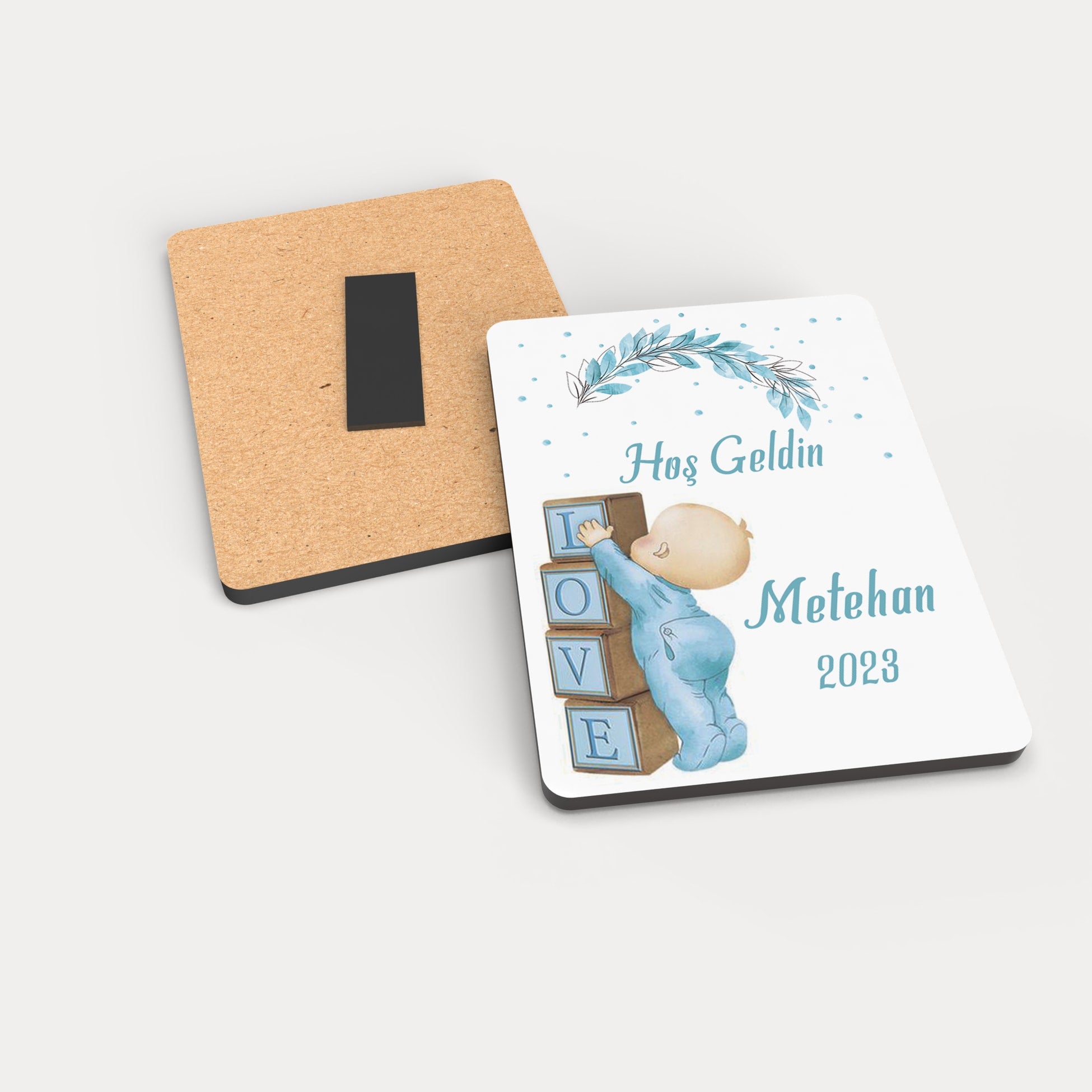 Bebek Temalı Ahşap Magnet
