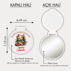 Ayıcık Desenli Yuvarlak Ayna