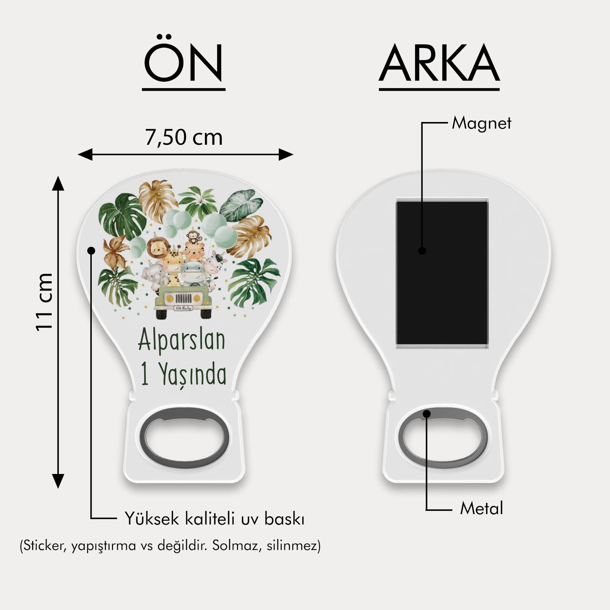 Safari Temalı Balon Açacak Magnet