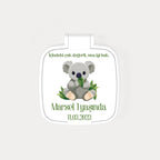 Koala Ve Yaprak Desenli Kare Ayna