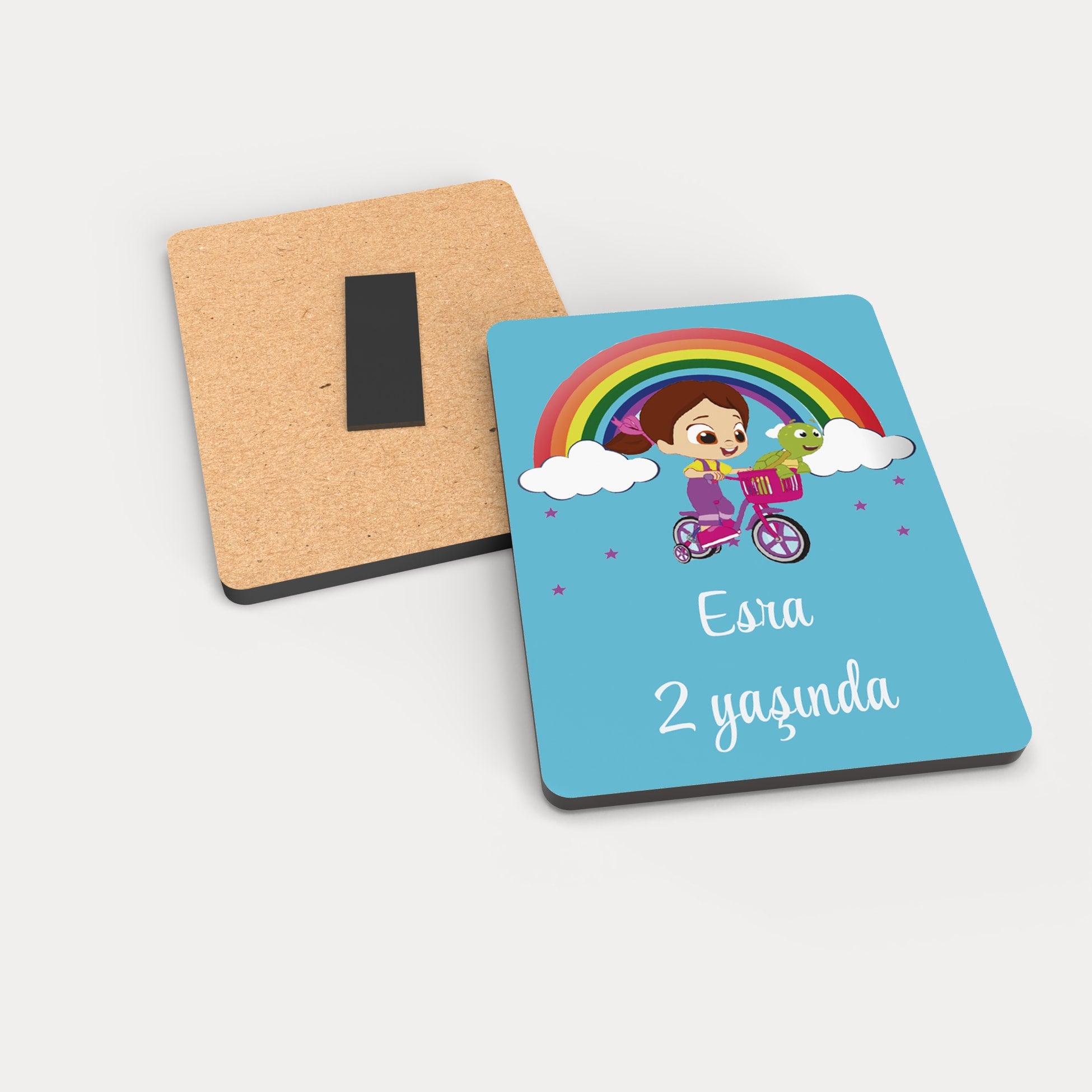 Niloya Temalı Ahşap Magnet