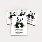 Panda Temalı Ahşap Magnet