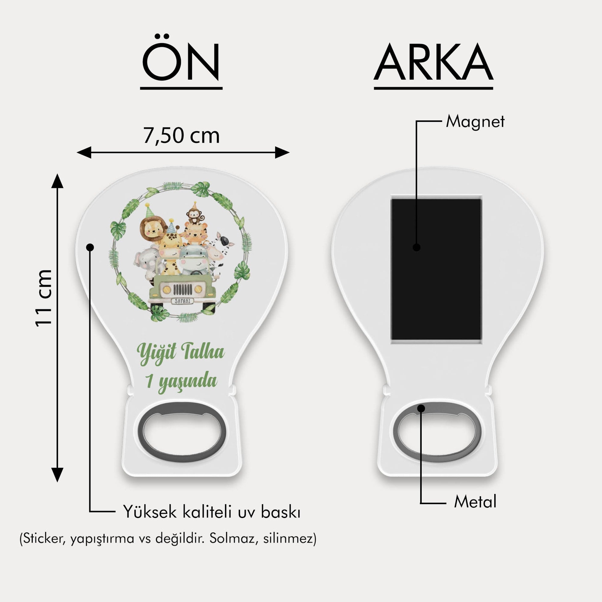 Safari Temalı Balon Açacak Magnet