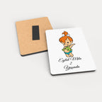 Çakıl Çakmaktaş Desenli Ahşap Magnet