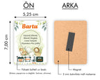 Safari Temalı Ahşap Magnet
