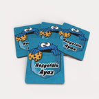 Kurabiye Canavarı Temalı Ahşap Magnet