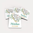 Koala Desenli Ahşap Magnet